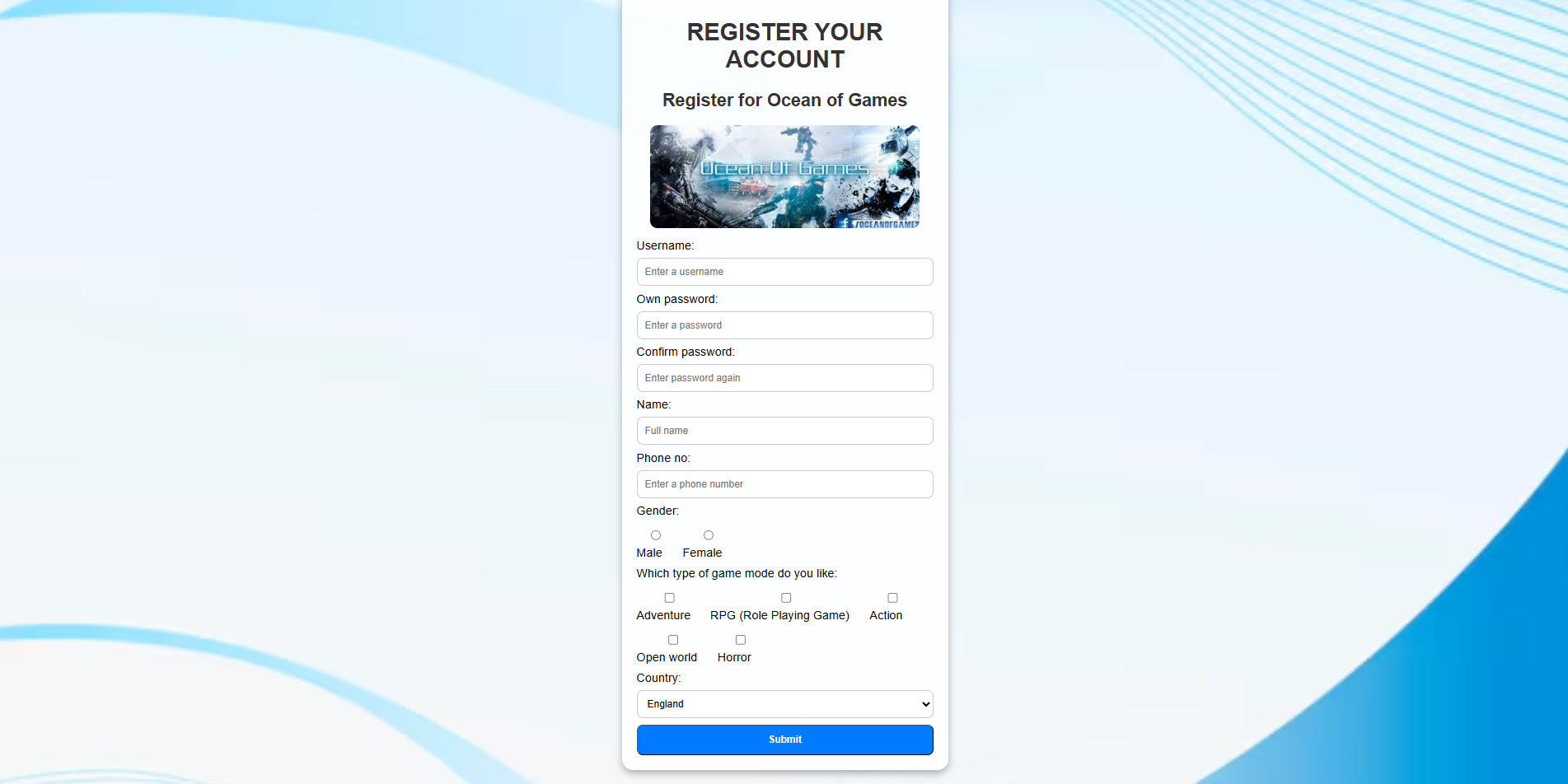 Game Download Website